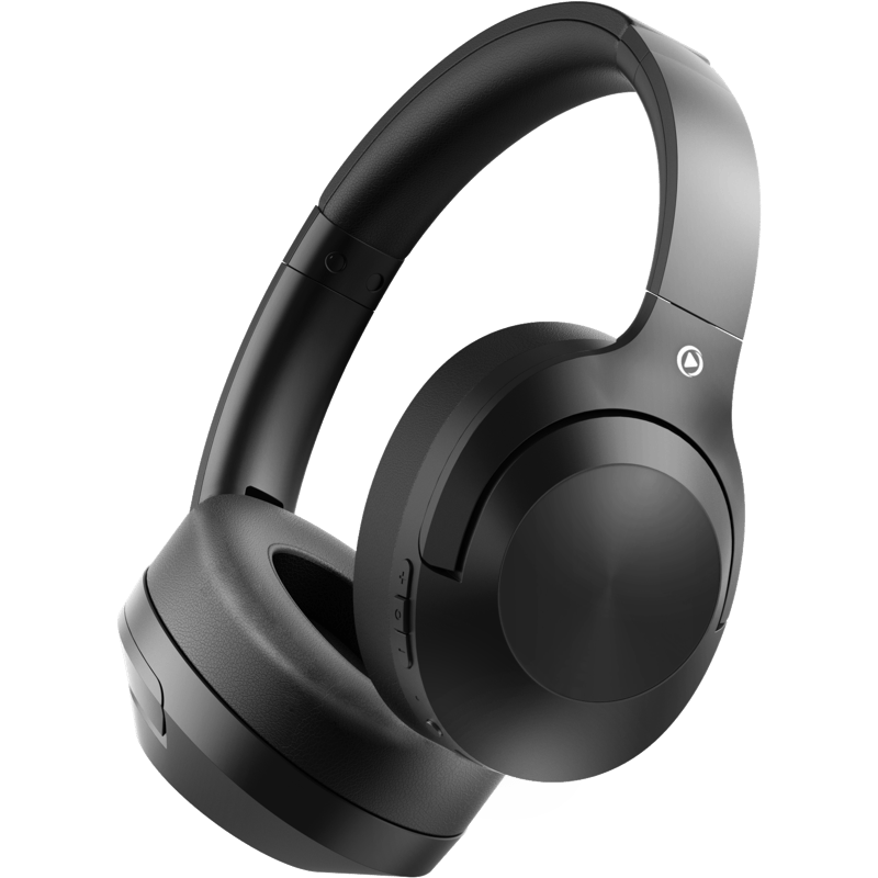 Słuchawki FORCE PLAY IMMERSION ANC + ENC z dożywotnią gwarancją BB czarne front lewy obrót