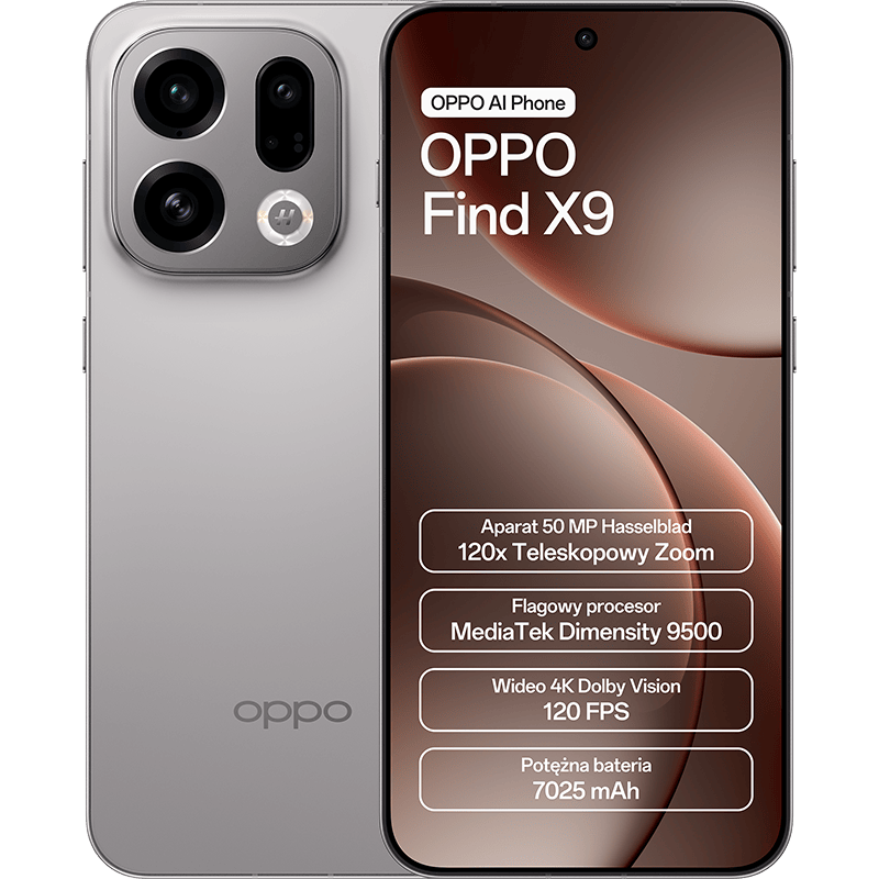 OPPO Find X9 5G 12/512 GB szary