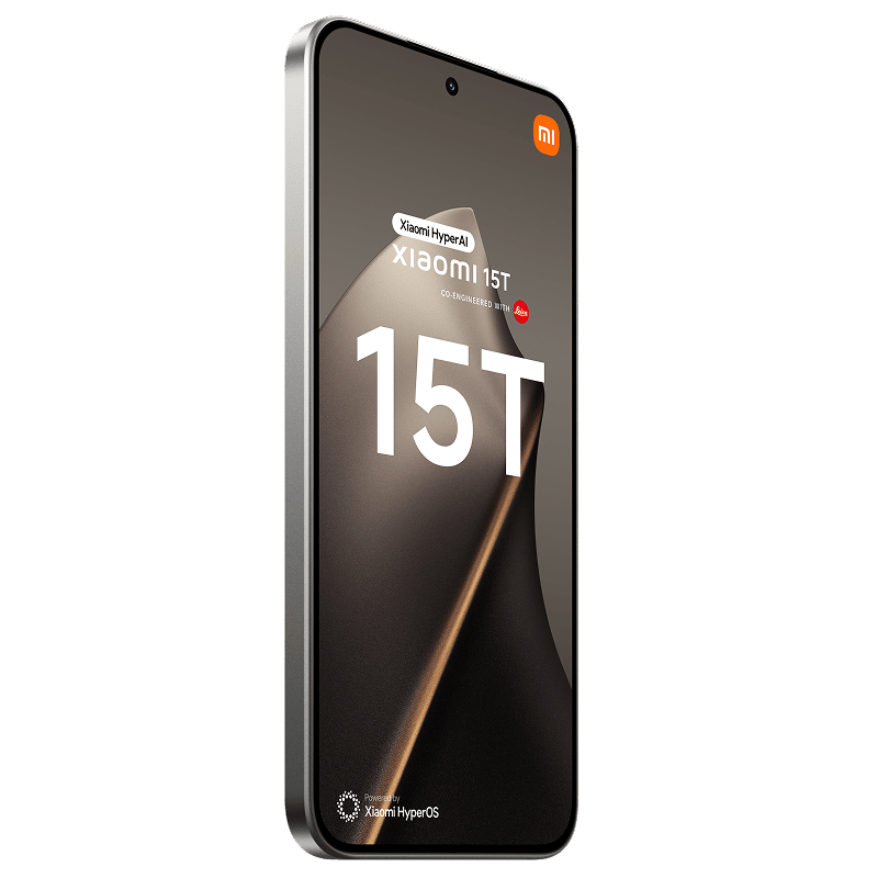 Xiaomi 15T 5G 12/512 GB szary front lewy obrót