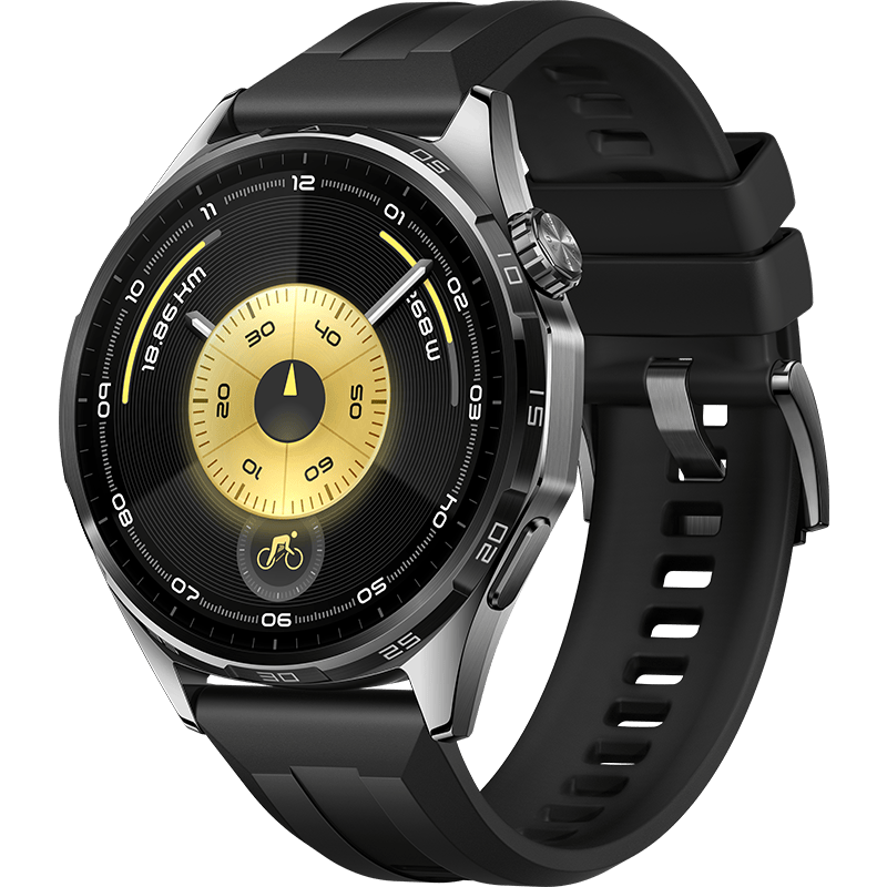 Huawei Watch GT 6 Pro 46mm Active Czarny front lewy obrót